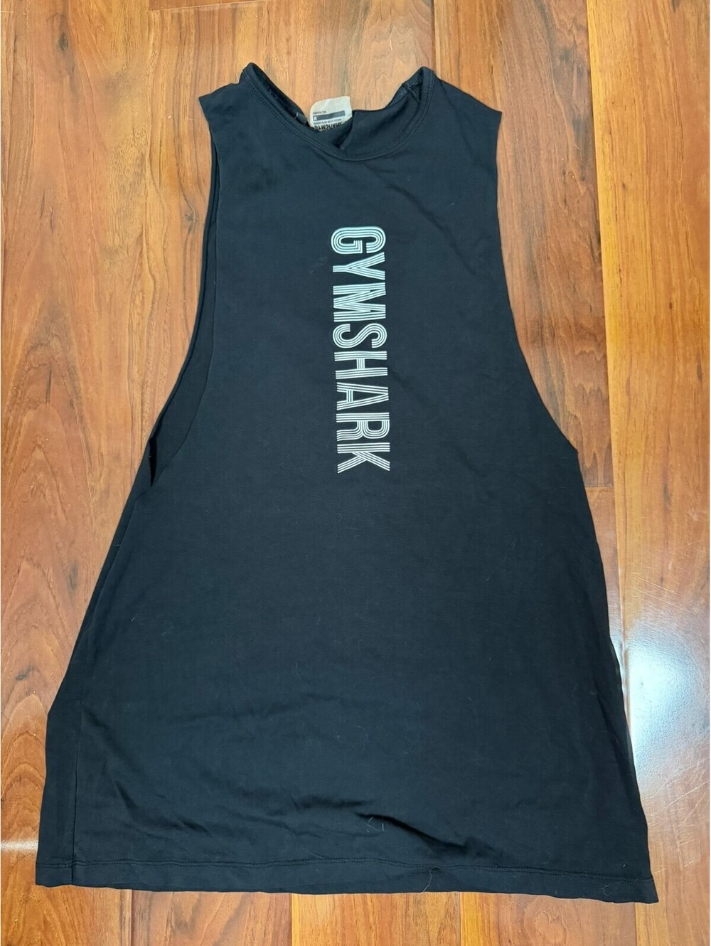 Gymshark Men's Medium Black Cut Off Tank Top Gym Workout Shirt Sleeveless Muscle